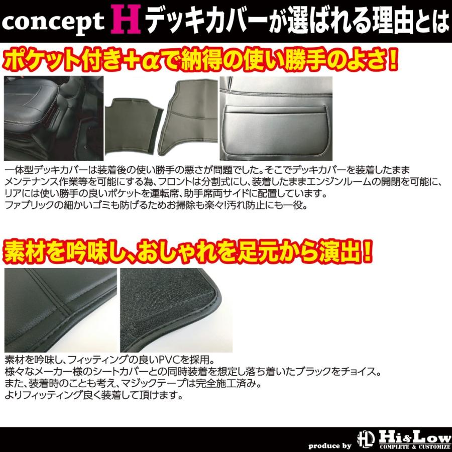 200系ハイエース 標準ボディ用 デッキカバー 分割式 フロント/リア トヨタ ハイエース 200系 標準ボディ用 S-GL フロント リア