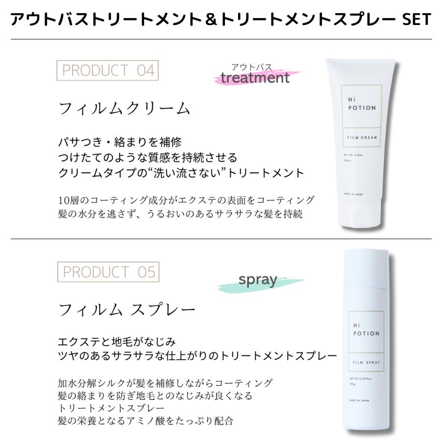 フィルムクリーム&スプレー【ツヤさらな質感キープ エクステ 専用