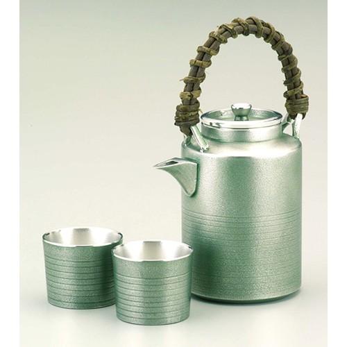 伝統工芸 / 大阪錫器 ) 酒器セット 青風 ピューター 酒 日本製 工芸品