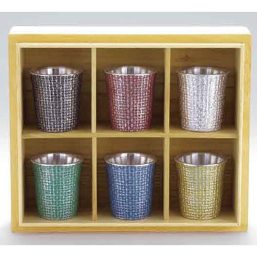 伝統工芸 大阪錫器 ぐい呑み みゆき6個セット ピューター 酒 日本製 工芸品