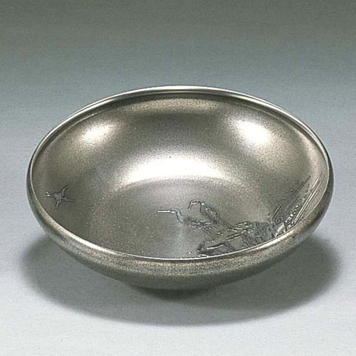 ( 伝統工芸 / 大阪錫器 ) 菓子器 / 鉄鉢形 ピューター 日本製 工芸品