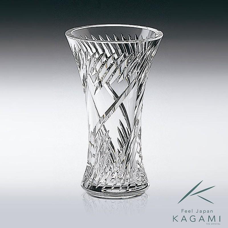 カガミクリスタル ) 花瓶 / フラワーベース 5 クリスタル 記念品