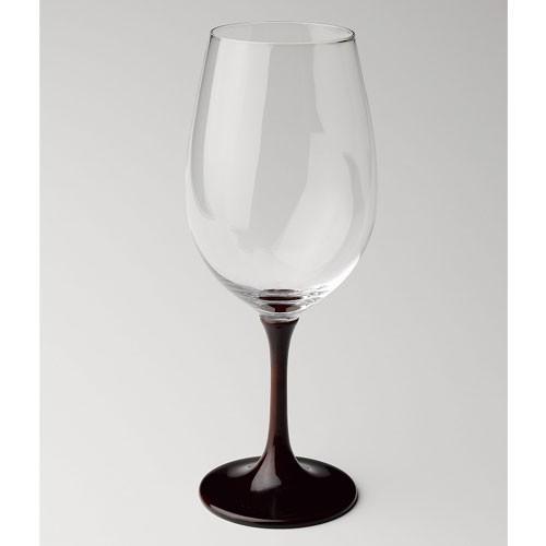 ( 越前塗 / JAPAN Glass ) 白ワイングラス 溜漆 ( 彫刻 / ネーム入り ) 日本製 ワイングラス 名入れ メッセージ 刻印
