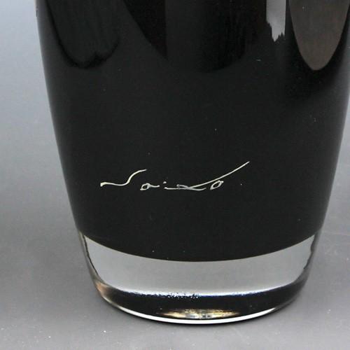 会津塗 / ガラス漆グラス雲錦 ( 黒 蒔絵 斉藤恒緒 ) タンブラー 漆