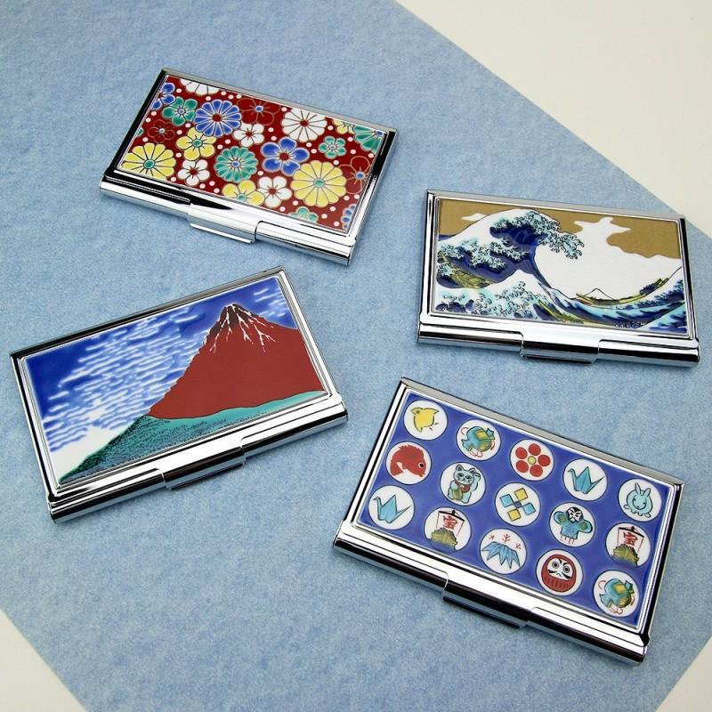 ショップ 金沢華手毬と九谷焼名刺入れ 金沢華手毬と九谷焼名刺入れ