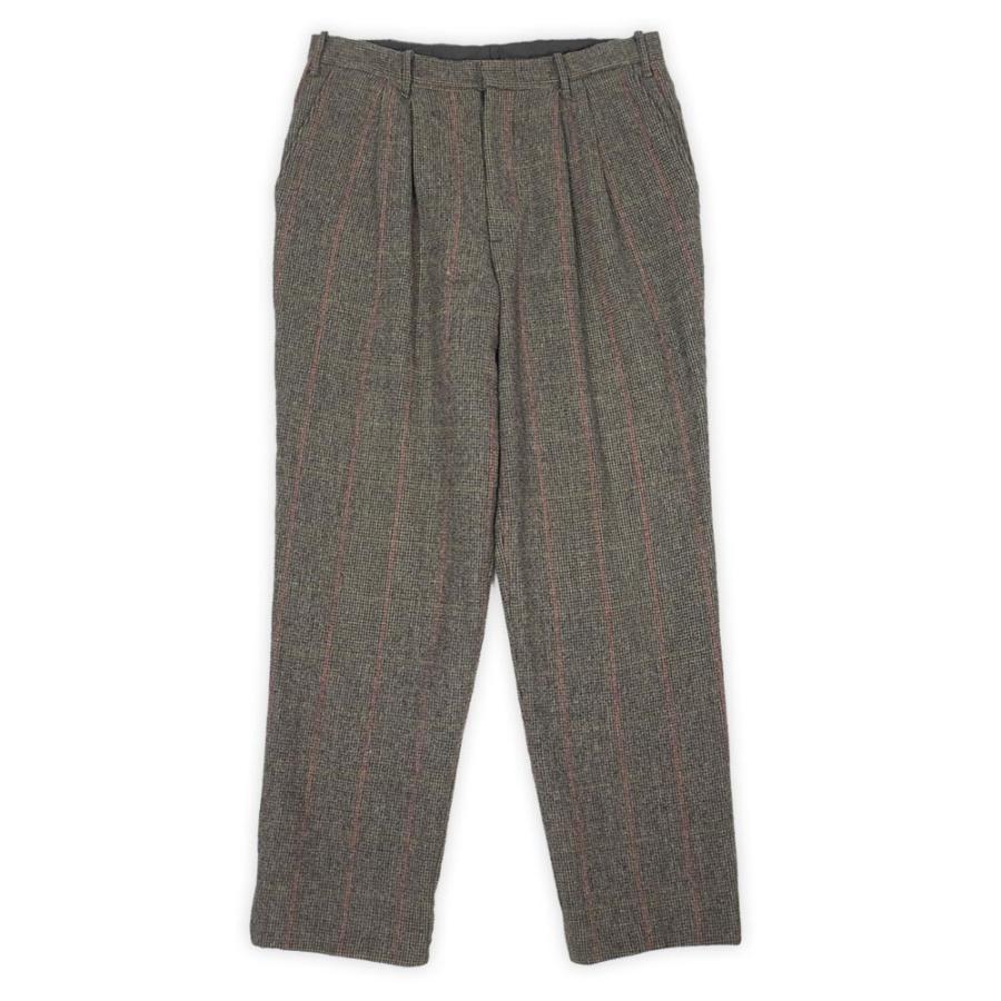 ウールリッチ WOOLRICH 80s 2タック ウールパンツ 総柄 厚手 USA製