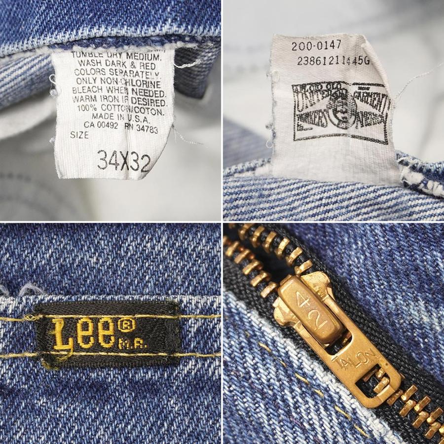 80s Lee 200-0147 デニムパンツ ジーンズ USA製 クラッシュ 101Z TALON 