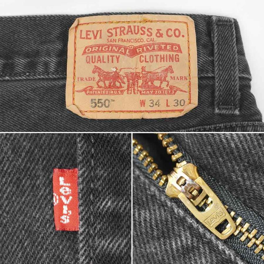 リーバイス Levi's 00s 550 ブラックデニムパンツ バギー ジーンズ USA