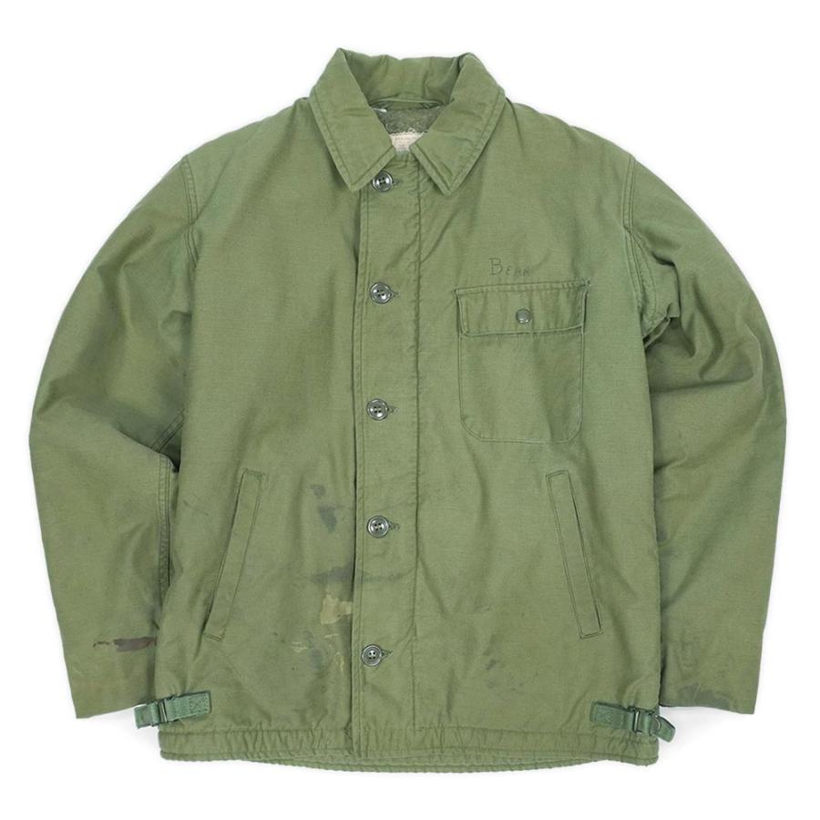 米軍実物 US.NAVY 60s A-2 デッキジャケット ステンシル ミリタリー 官