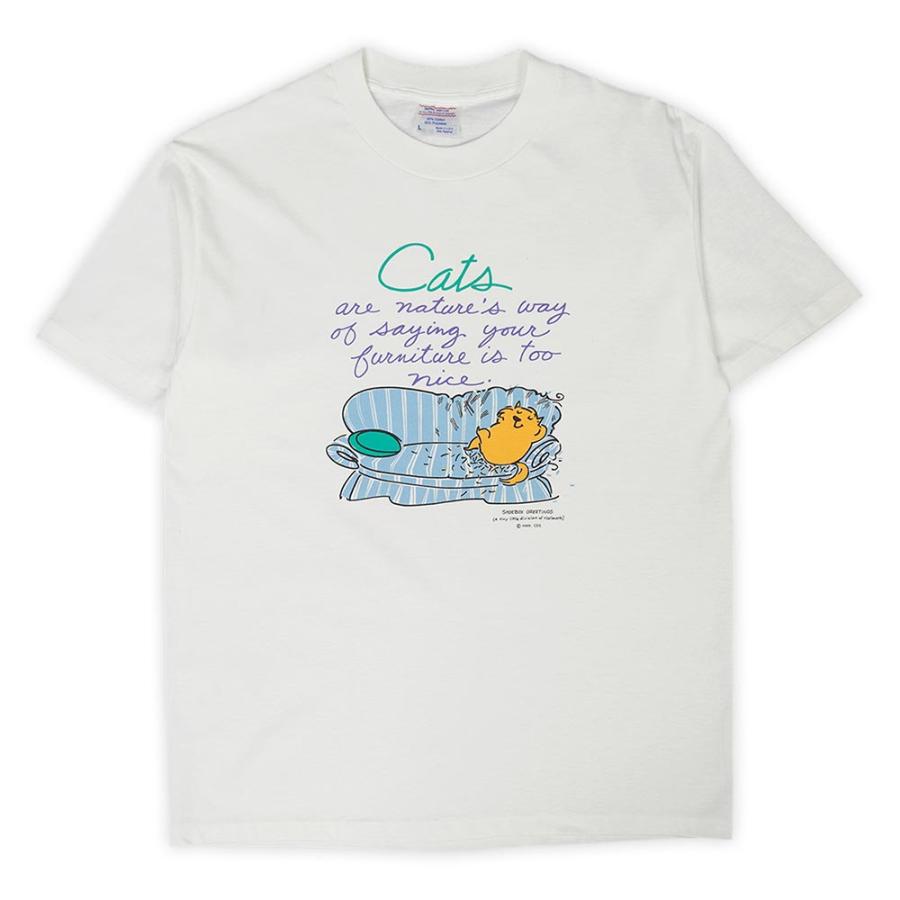 SHOEBOX GREETINGS 美品 90s Tシャツ USA製 アメリカ製 アート ART 猫