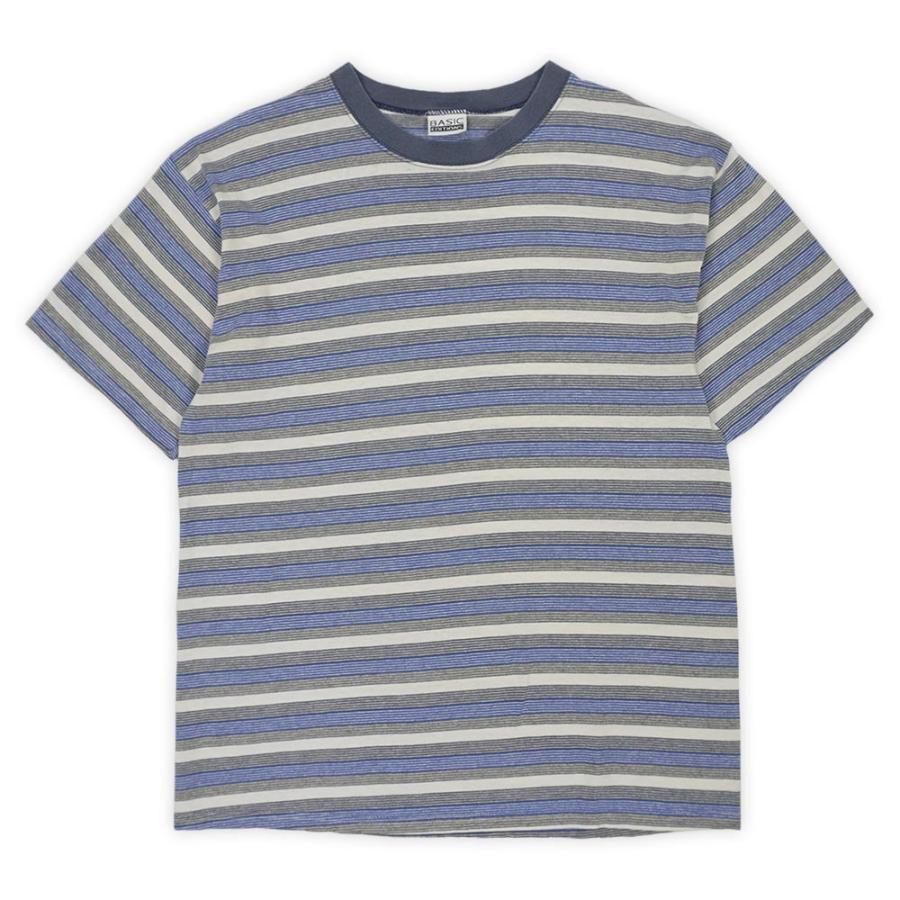 ベーシックエディションズ BASIC EDITIONS 90s マルチボーダーTシャツ