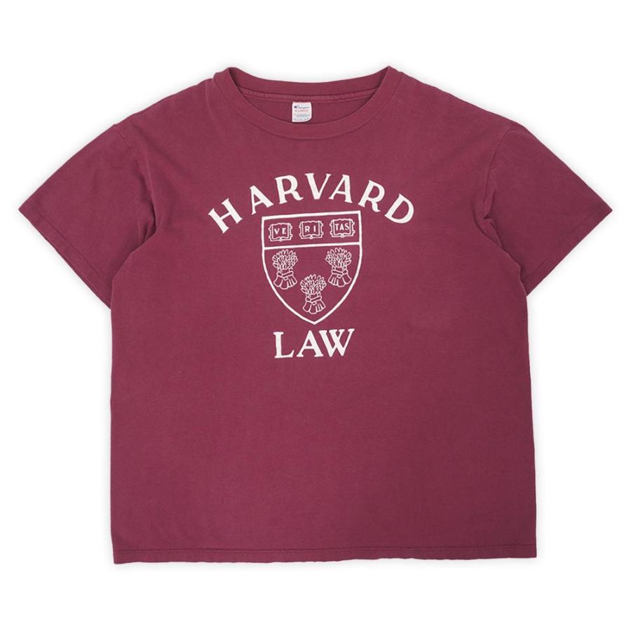 80s Champion HARVARD Tシャツ バータグ ボロ 雰囲気系 チャンピオン Champion 80s カレッジプリントTシャツ USA製 HARVARD