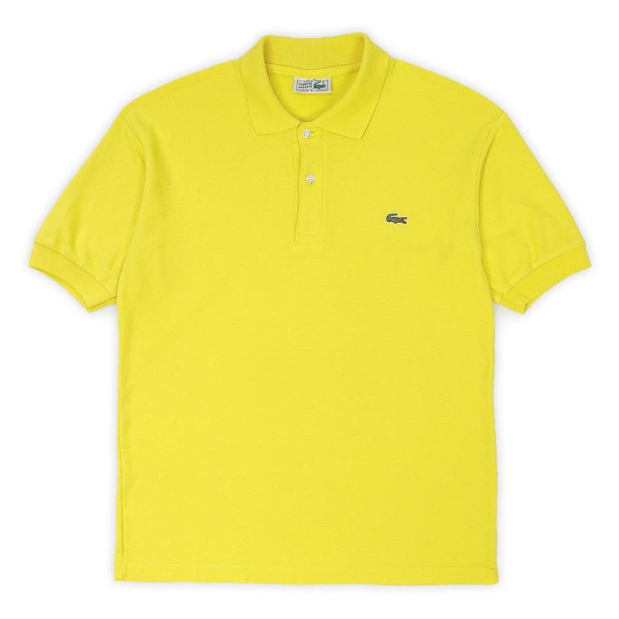 【フレラコ】80s フランス製　ラコステ　イエロー　サイズ４ ラコステ LACOSTE 80s ポロシャツ MADE IN FRANCE フランス製 フレラコ