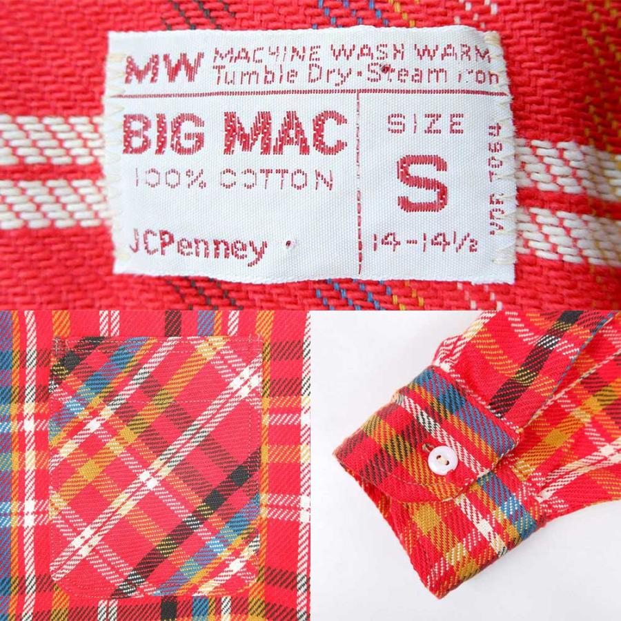 ビッグマック BIG MAC 70's 70年代 ヘビーネルシャツ 単色タグ ビッグマック BIG MAC 70's 70年代 ヘビーネルシャツ 単色タグ