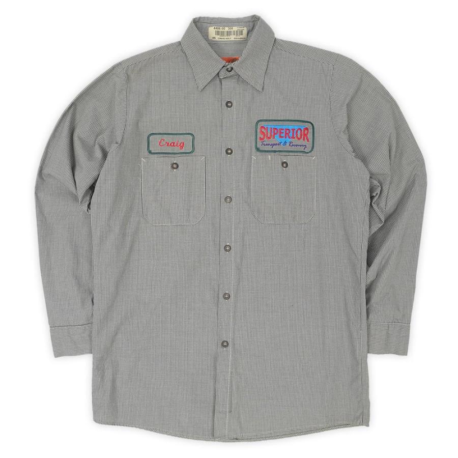 00s BETIE PAGE × RED KAP ワークシャツ　ヴィンテージ レッドキャップ RED KAP 00s ワークシャツ 長袖 珍品 ワッペン 企業物