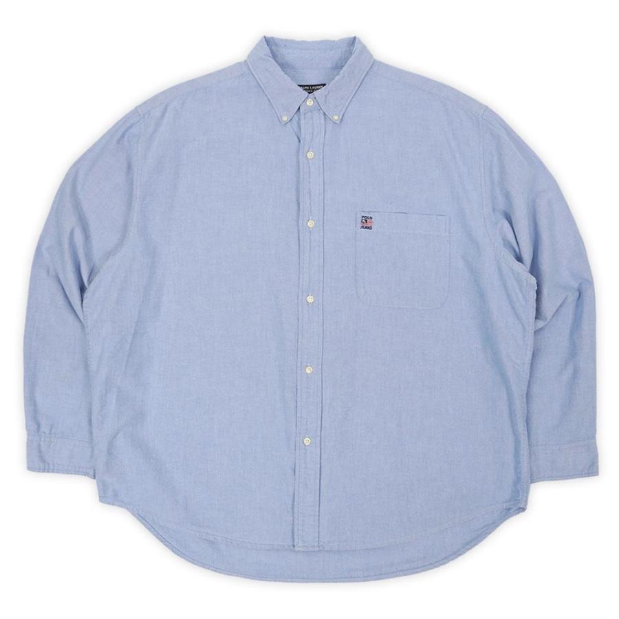 ポロジーンズ POLO JEANS 90s ボタンダウンシャツ オックスフォード 