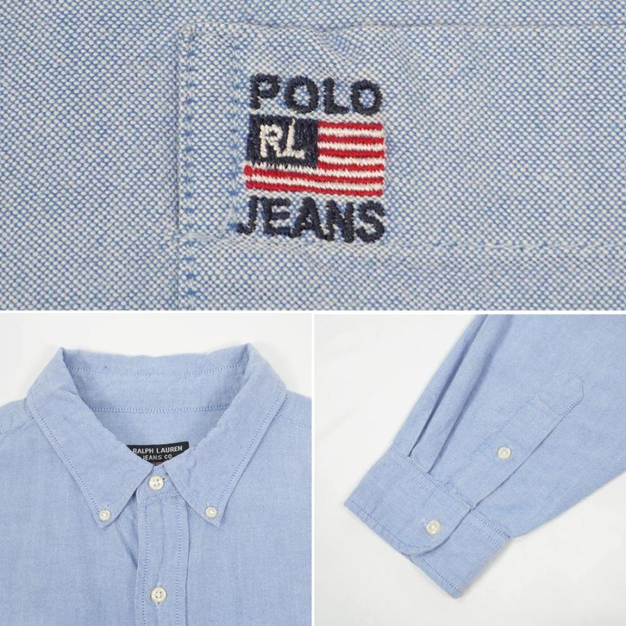 ポロジーンズ POLO JEANS 90s ボタンダウンシャツ オックスフォード 