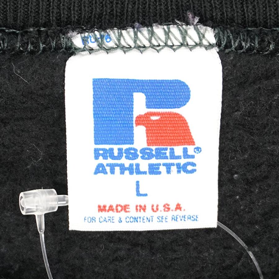 ラッセル RUSSELL 80s カレッジロゴ スウェット 珍品 発泡プリント USA 