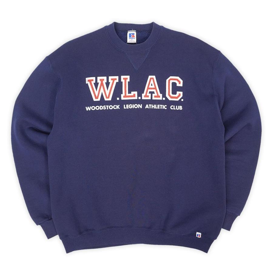 ラッセル RUSSELL 80s WLAC ロゴプリントスウェット USA製 アメリカ製