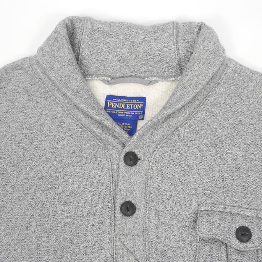 ペンドルトン PENDLETON 00s ショールカラースウェット エルボーパッチ 