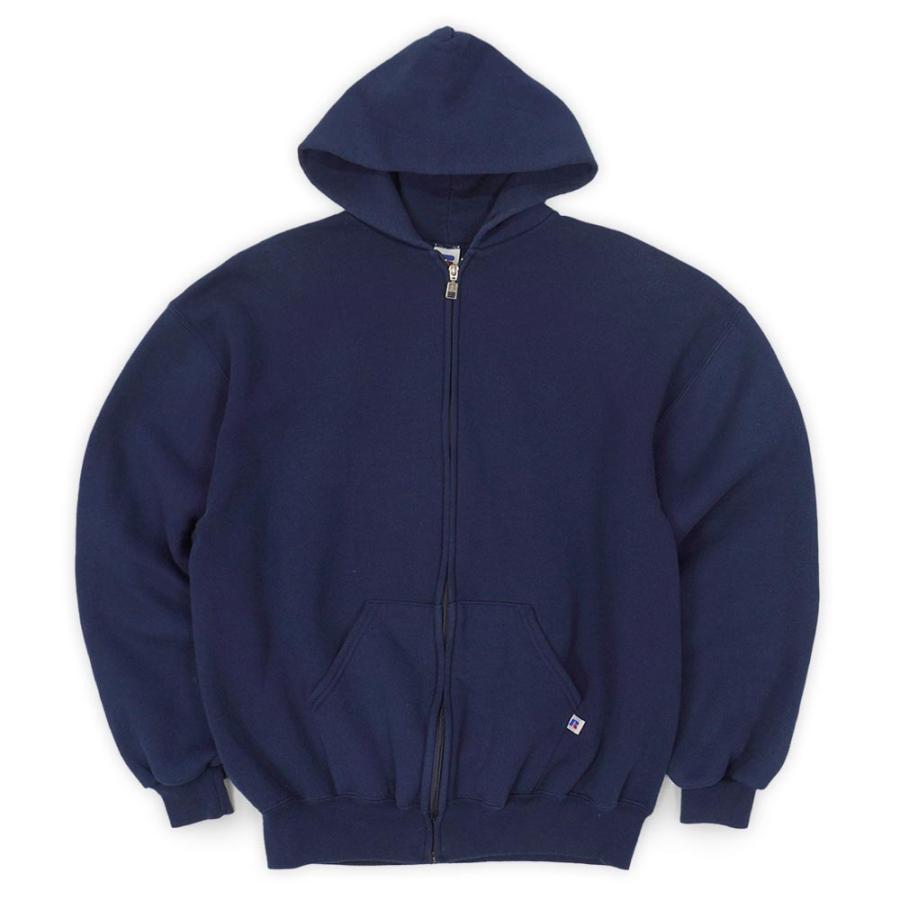 90s RUSSELL ラッセル USA製 フルジップパーカー L ラッセル RUSSELL 90s フルジップ スウェットパーカー ブランク 無地
