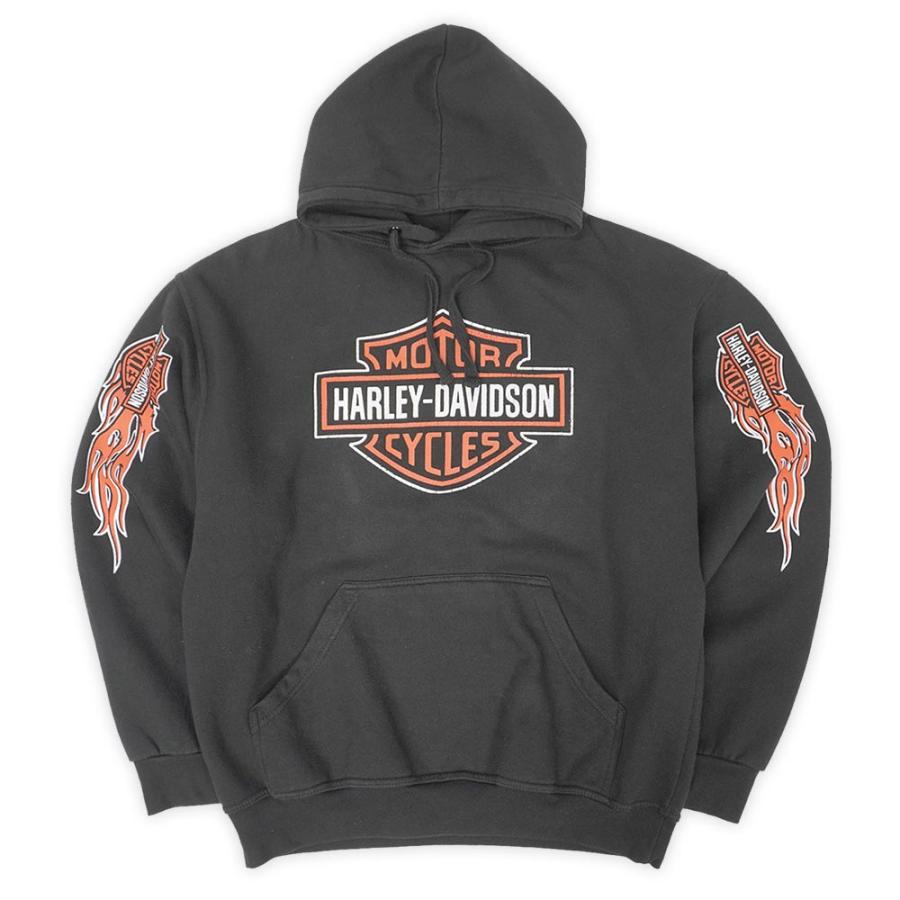 珍品 ミスプリント 00s ハーレー HARLEY-DAVIDSON スウェットパーカー 