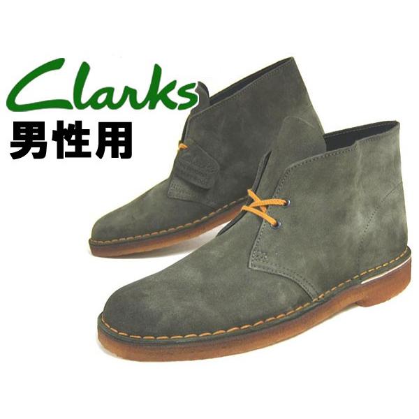 CLARKS クラークス 靴 ブーツ デザートブーツ メンズ 暗緑 10132601｜hi-style