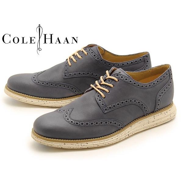 コールハーン ナイキ ルナグランド ウイングチップ ブルー COLE HAAN NIKE メンズ 男性用  11395144｜hi-style