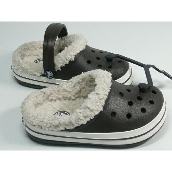 訳あり品 クロックス クロックバンドマンモスキッズ 子供用 濃茶エスプレッソ オートミール 15.5cm8-9 CROCS KIDS cr2438｜hi-style｜02