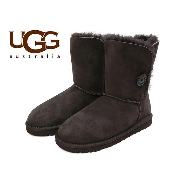 訳あり品 アグ オーストラリア W ベーリーボタン濃茶22.0cm US5.0 UGG AUSTRALIA W BAILEY BUTTON5803 ug054｜hi-style