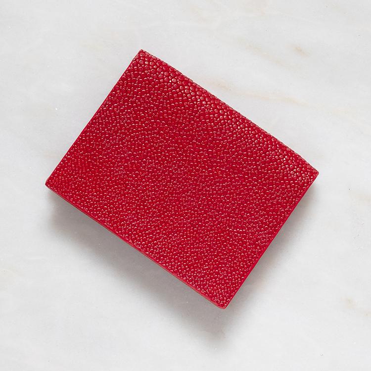 名刺入れ カードケース ロッソ/レッド/赤 HAN003 ガルーシャ