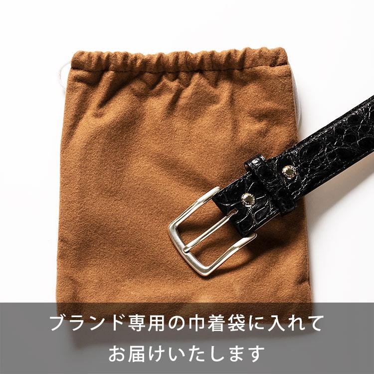 quattro gatti（クアトロガッティ） ベルト ワニ革 クロコダイル