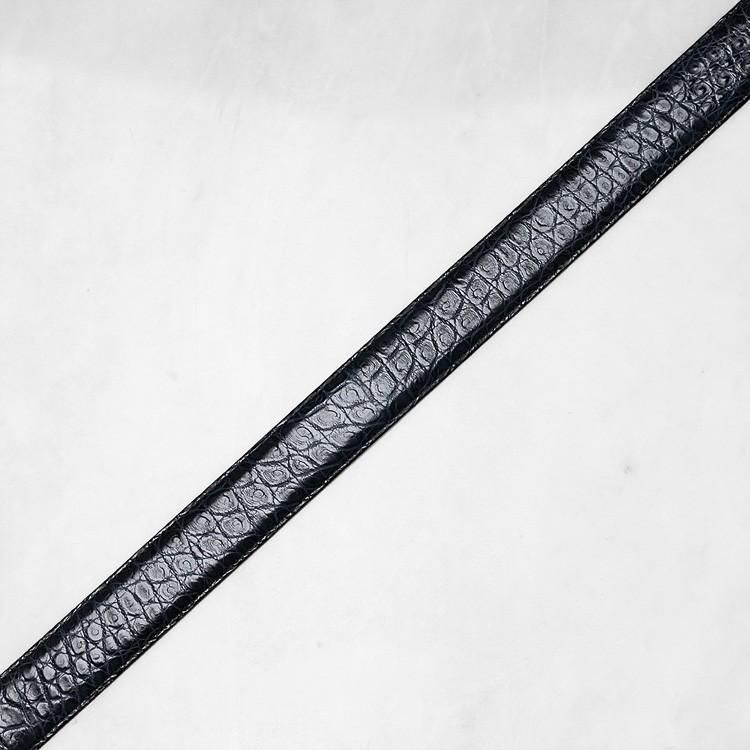 ベルト ワニ革 クロコダイル メンズ 本革 ネイビー 1718 イタリア製 バックル 35mm 日本製 クアトロガッティ quattrogatti スーツ カジュアルの画像
