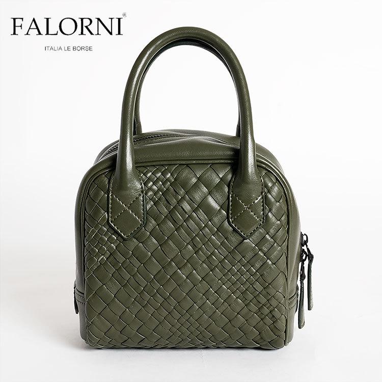 falorni ファロルニ FALORNI ハンドバッグ 19 イントレチャート レザー 