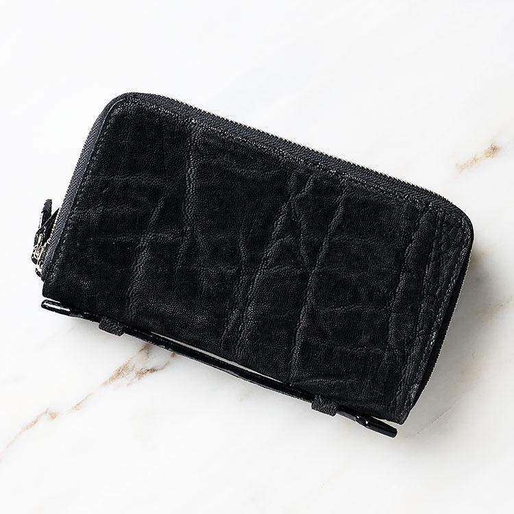 LE'SAC 財布 長財布 ダブルファスナー ハンドル付き ブラック/黒 LE'SAC 財布 長財布 ダブルファスナー ハンドル付き ブラック/黒