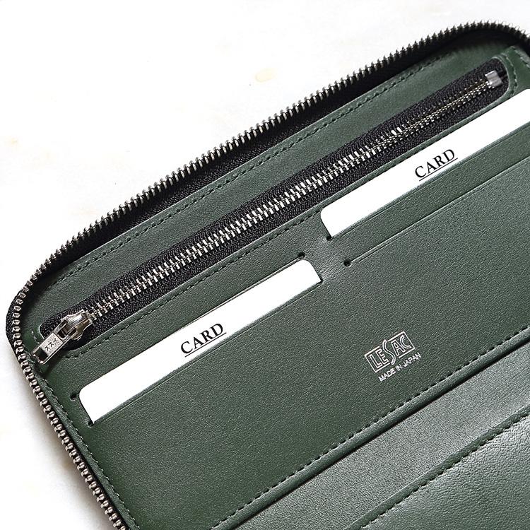 財布 長財布 デニム ブルー/青 8149 クロコダイル ワニ革 小銭入れあり メンズ 日本製 レザック LE'SACの画像