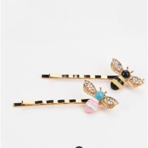 ヘアピン ミツバチヘアピン2タイプ 君、頭にハチとまっているよ