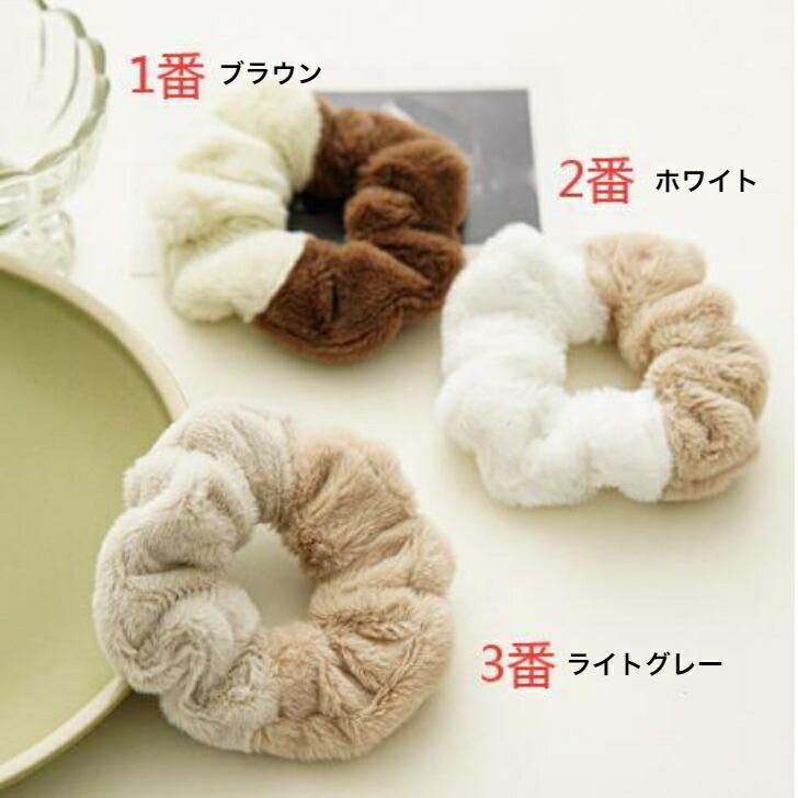 カナダ ふわふわエコファー耳当て&シュシュプレゼント♡パステル