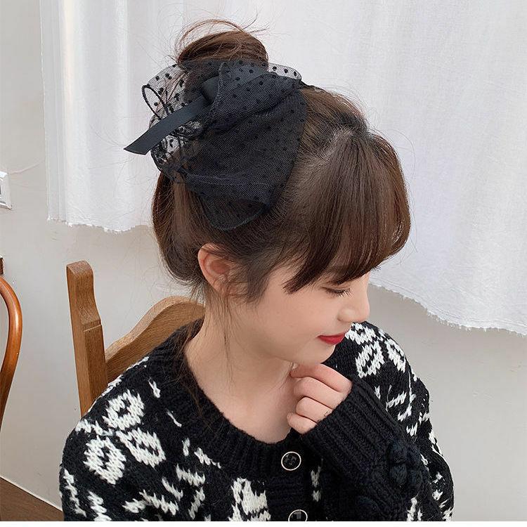 Liberty＊トリプルリボンのバレッタ＊ラベンダー×ミシェル