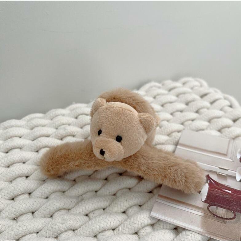 くまみみファークリップ　くまくみゃ　サックス 品】BABY くまみみファークリップ(サックス)