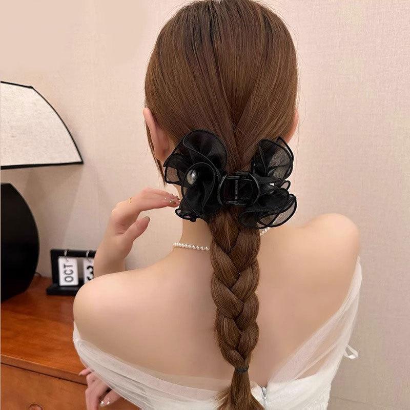 ヘアクリップ ミドルサイズパーティークリップ 大人 かわいい