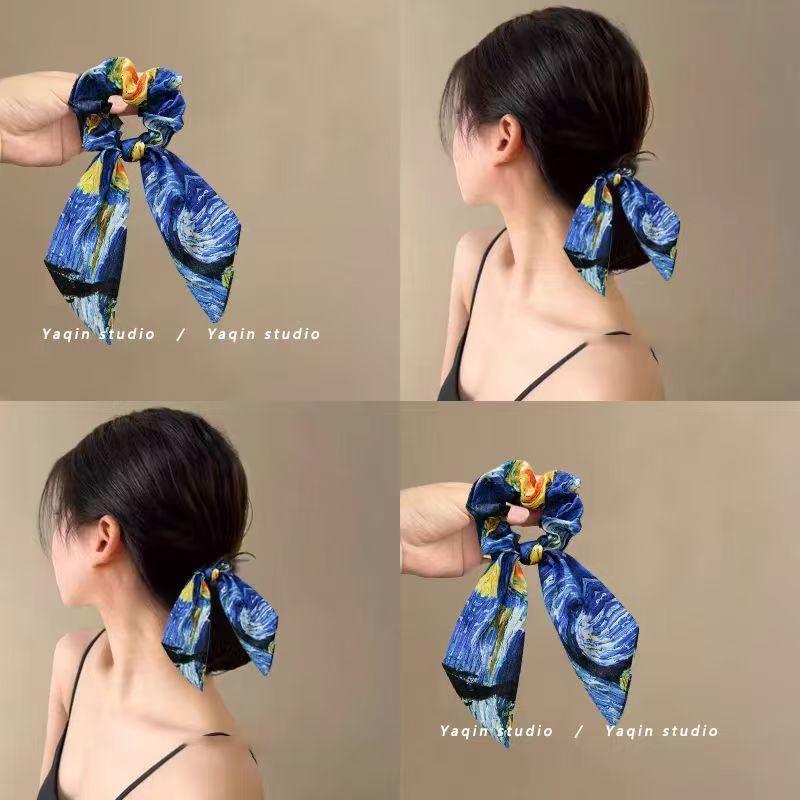 シュシュ アウトレット派手系リボンシュシュ 大人 かわいい ヘア