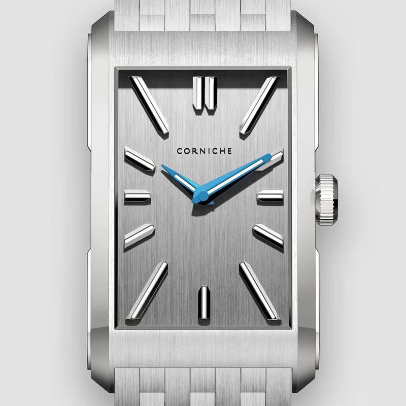 コーニッシュ CORNICHE スクエア 腕時計 メンズ Visionnaire ビジョネア ステンレススチール ブレスレット シルバー ゴールド 北欧の画像