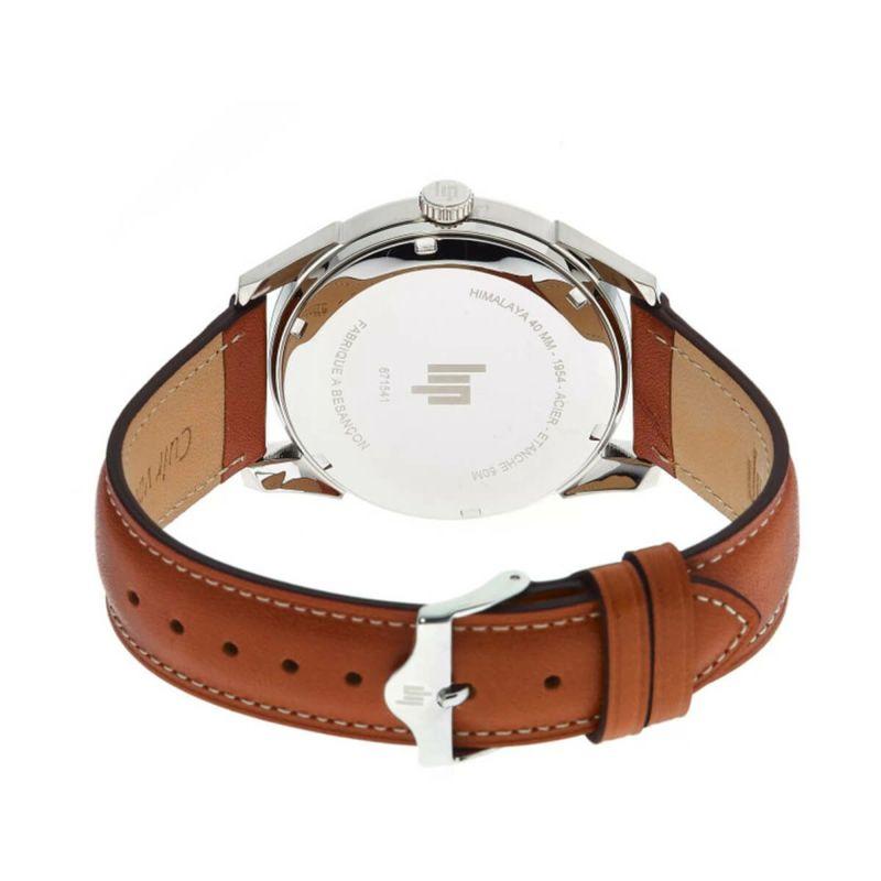 リップ LIP 腕時計 メンズ HIMALAYA 40mm ヒマラヤ シルバー ブラウンレザーベルト 革ベルト 数字の画像