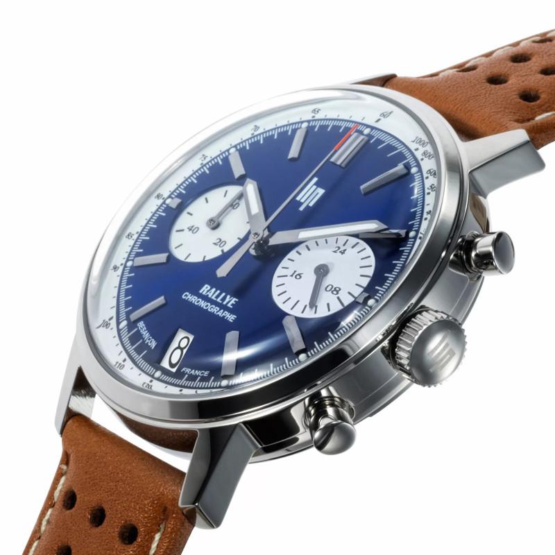 リップ LIP 腕時計 メンズ Rallye 38mm 39mm 41mm ラリー パンダ メカクォーツ シルバー ブルー ブラック レザーベルト 革ベルトの画像