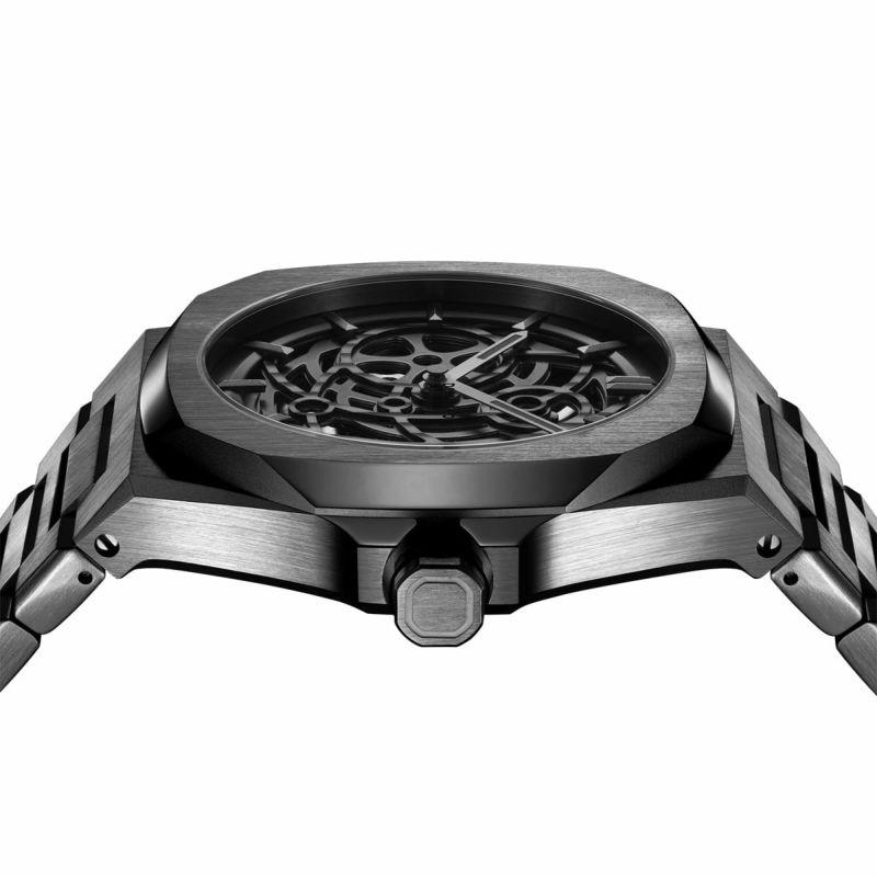 ディーワンミラノ D1 MILANO 腕時計 自動巻き 機械式 スケルトン メンズ SK RESTYLING リスタイリング ブレスレット ローズゴールド シルバー ガンメタルの画像