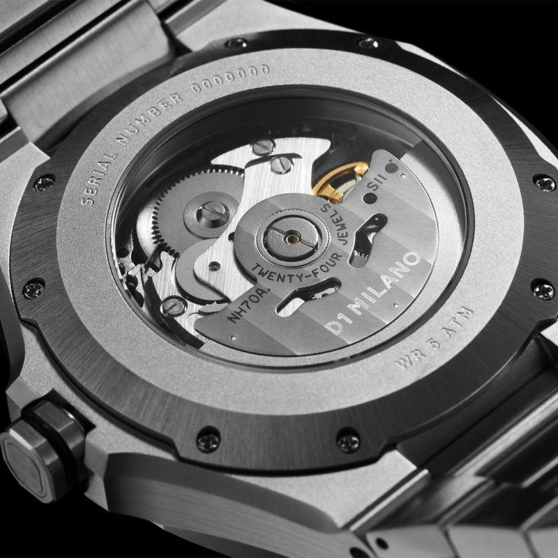 ディーワンミラノ D1 MILANO 腕時計 自動巻き 機械式 スケルトン メンズ SK RESTYLING リスタイリング ブレスレット ローズゴールド シルバー ガンメタルの画像