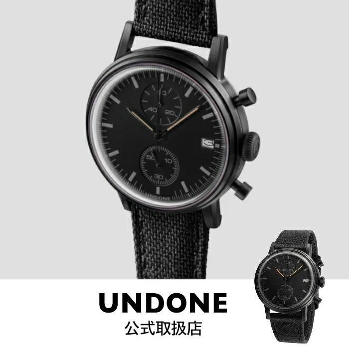 アンダーン UNDONE 腕時計 メンズ Urban アーバン モダンブラック