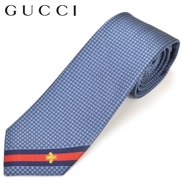 進化版 ネクタイ グッチ メンズ Gucci ビー ハチ ウェブ付き シルク ナロータイ サイズ剣幅7cm Egc19s005 4768 Blue 早割クーポン Tandifat Com
