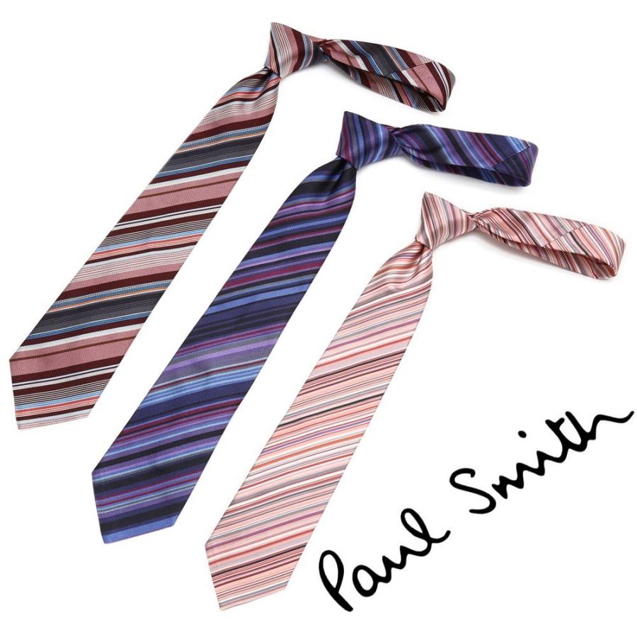 ネクタイ ポールスミス メンズ Paul Smith マルチストライプ シルクネ